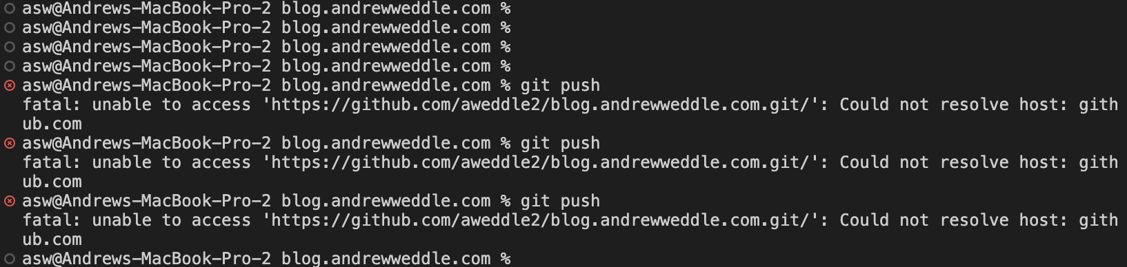 a failed git push